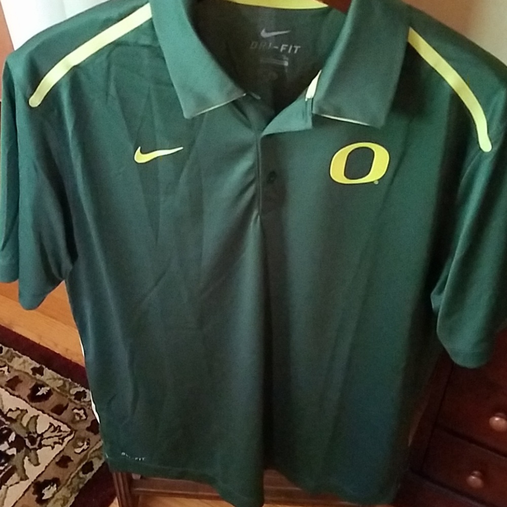 Oregon L Polo Shirt Green Nike